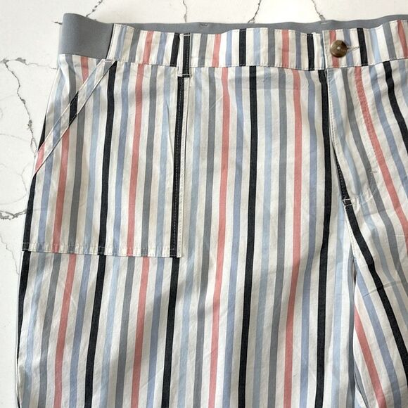 Lee | Women's Plus Size 22M Regular Fit Mid Rise striped Utility Shorts - Picture 3 of 12